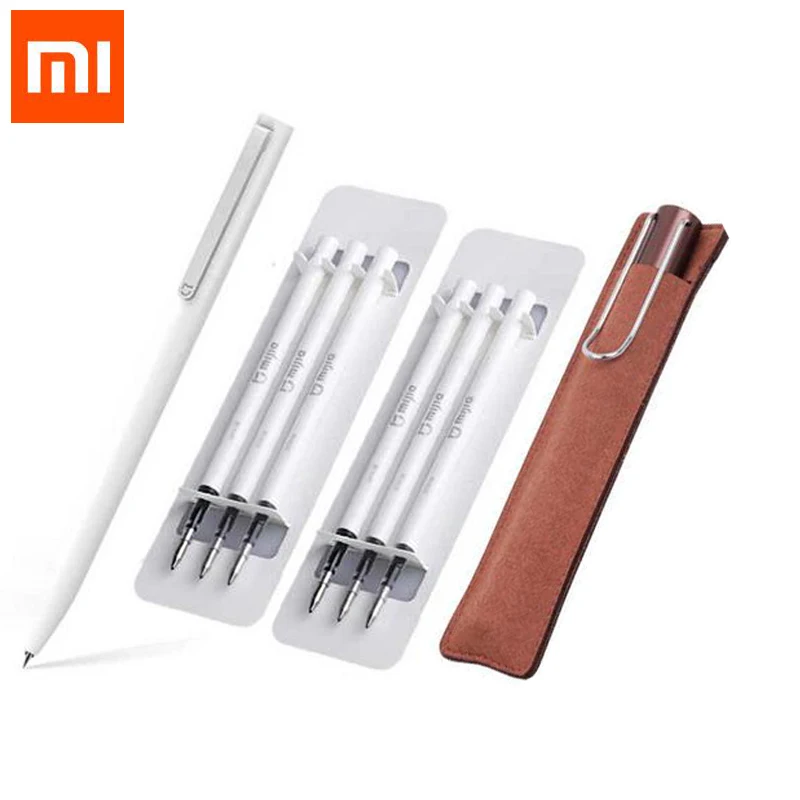 100% оригинальная ручка Xiaomi Mijia белого цвета 9 5 мм долговечная для подписи с плавным
