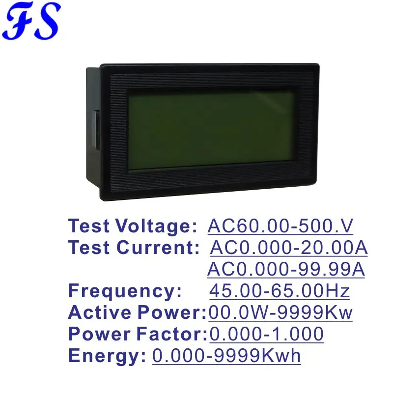 Высокоточный ЖК цифровой измеритель напряжения переменного тока AC60 500V 20А
