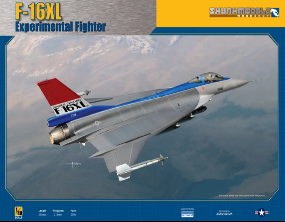 Кинетический 1/48 SW-48026 США ВВС F-16XL экспериментальный боец