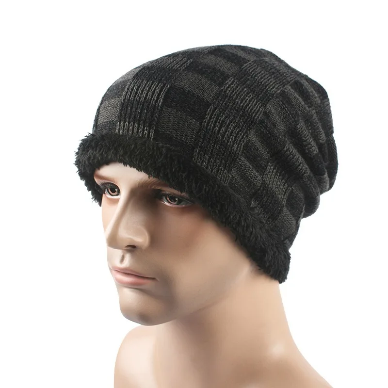 

Brand Male Female Autumn Winter Hats Worn Bonnet Thick Warm Cap Knitted Caps Men Women Beanie Hat Hedging