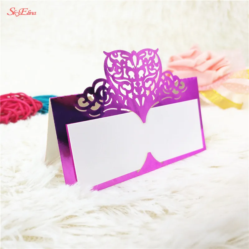 50stks place cards wedding paper Plaats Kaarten Tafel Plaats Kaarten Gunst Decoratie Bruiloft Benodigdheden Zitplaatsen Decoratie 8Z (8)