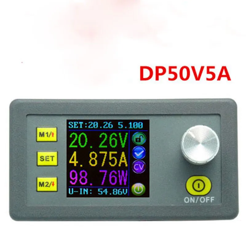 DP50V5A ЖК-преобразователь Регулируемый измеритель напряжения регулятор программируемый модуль питания понижающий Вольтметр Амперметр тестер тока
