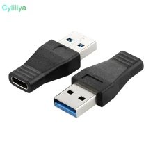 Высокая Скорость USB 3,1 Тип C Female to USB 3,0 Мужской Порты и разъёмы адаптер USB-C для USB3.0 Тип-разъём конвертер/черный Цвет