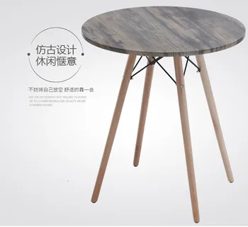

coffee table Dining Table Home Furniture solid wood round table minimalist laptop table desk mesa de centro 60*60*70 cm sale