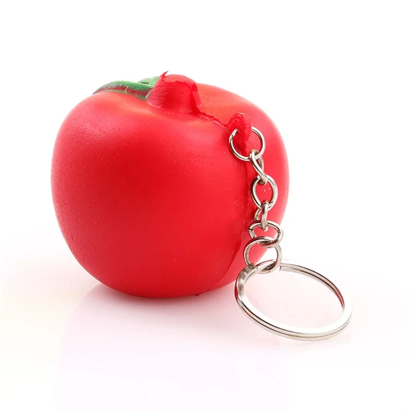 

Squishy Slow Rising 5/7CM Red Fashion Cute Fun Apple Beautiful Gift Bag Packaging Key Chains Arrival