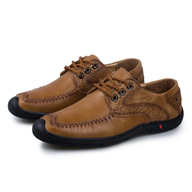 

Brand Fashion Walking Shoes Men Flats Moccasins Sneakers Soft Shoes Body Hige Quality Split Leather Sport Shoes Men's Climb Shoe