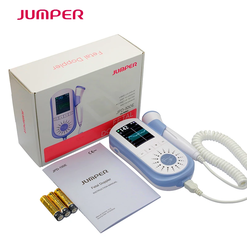 

Pregnant Ultrasonic Fetal Doppler Professional Prenatal Heart Rate Monitor LCD Colorful diaplay Portable Ultrasound Baby Doppler