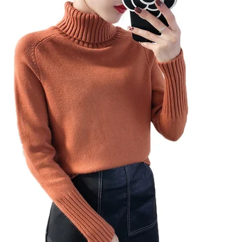 

Spring turtleneck sweater 2018 fashion women winter sweater women pullover and sweater autumn female long sleeve knitted sweater