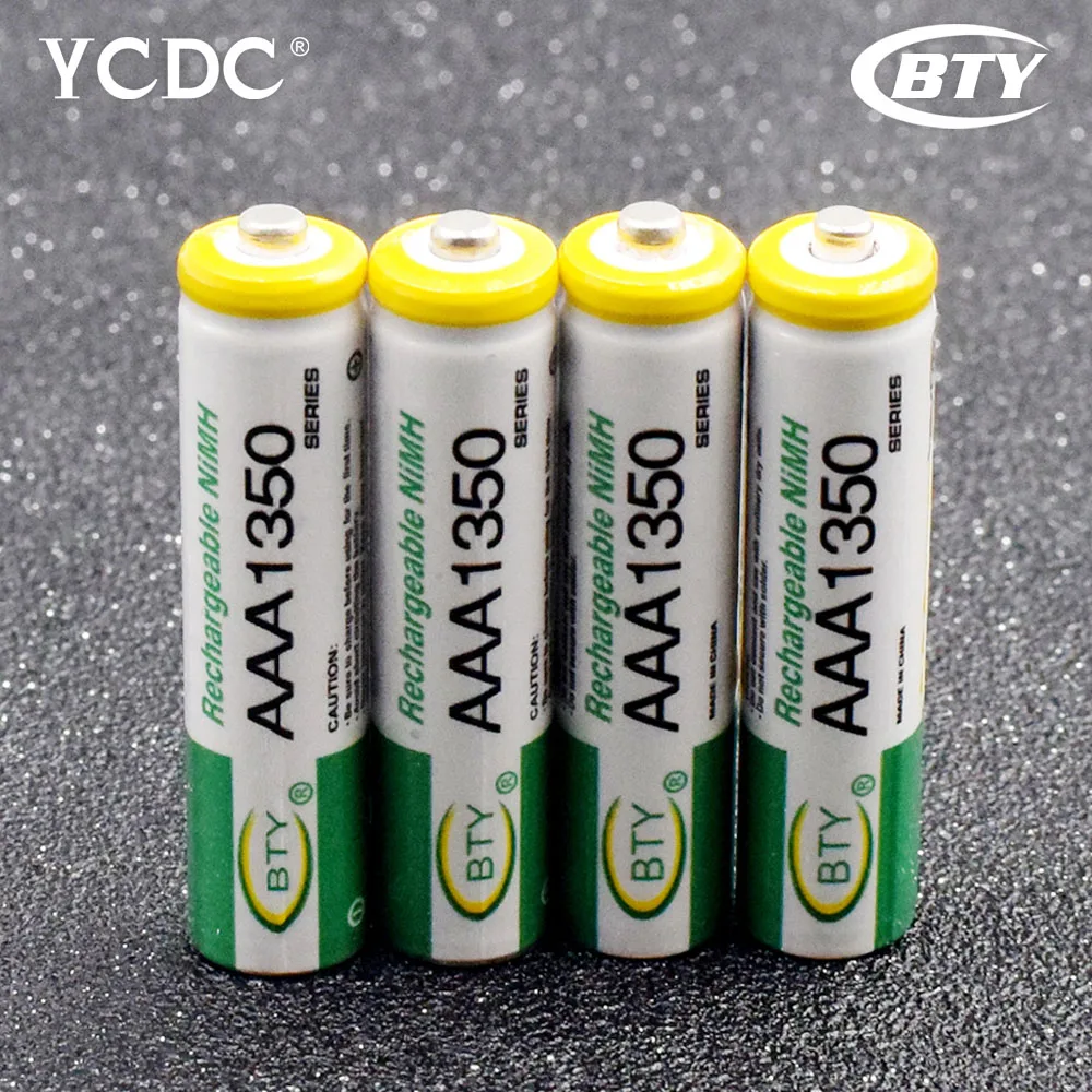 BTY Best Rechargeable Battery AAA 1350 4 X BTY NIMH 1.2V Rechargeable