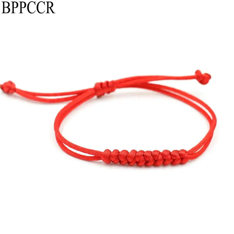 

BPPCCR Red Rope String Thread Braid Snake Knot Bracelets Lucky Wish Charm Bracelet For Women Female Mujer Pulseras Jewelry