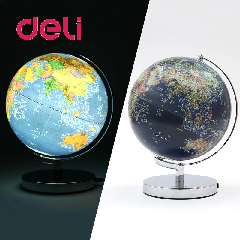 1 шт. светодиодный светильник Deli World Earth Globe 3d карта стереоскопическая география