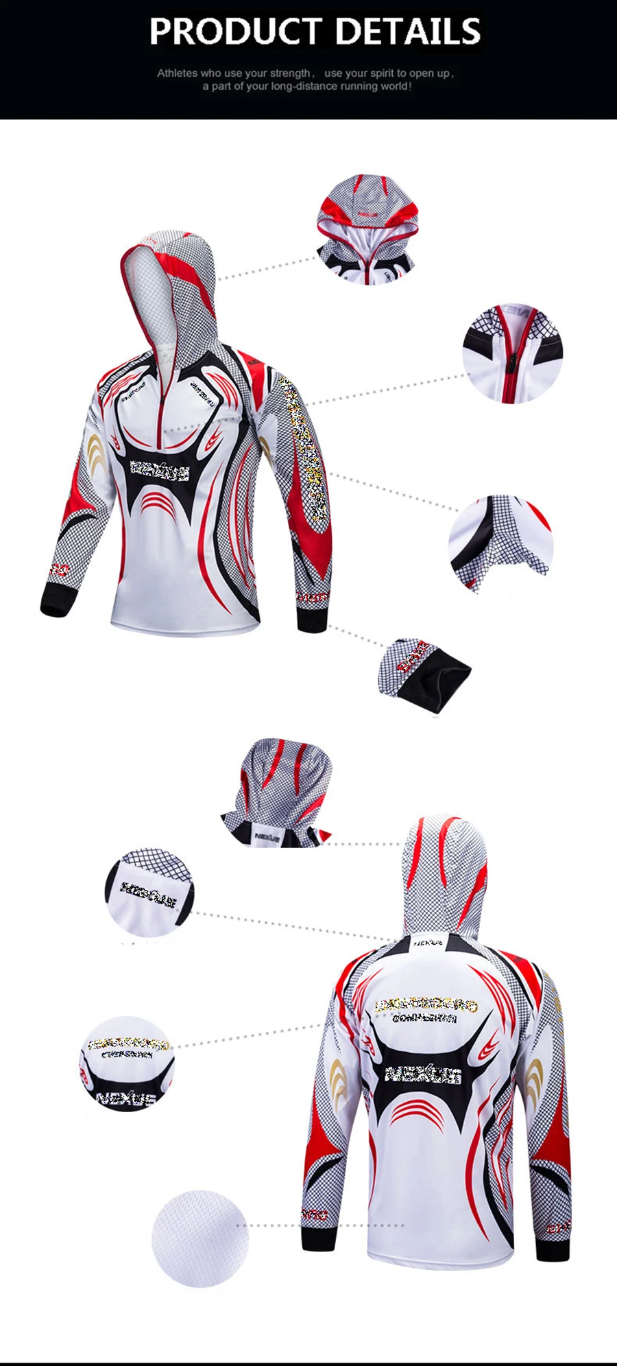 Camisa de Pesca com Boné Roupas de Pesca Esportes ao ar Anti-uv Proteção Jérsei Pesca Tackles Livre Roupas Esportivas Angler 73 5 High Quality Esporte e Lazer