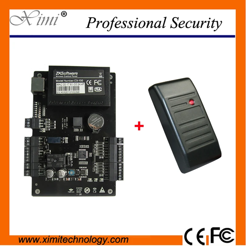 

Good Quality Professional One Door Access Control Panel With WG Card Reader Smart RFID Card Door Access Control System