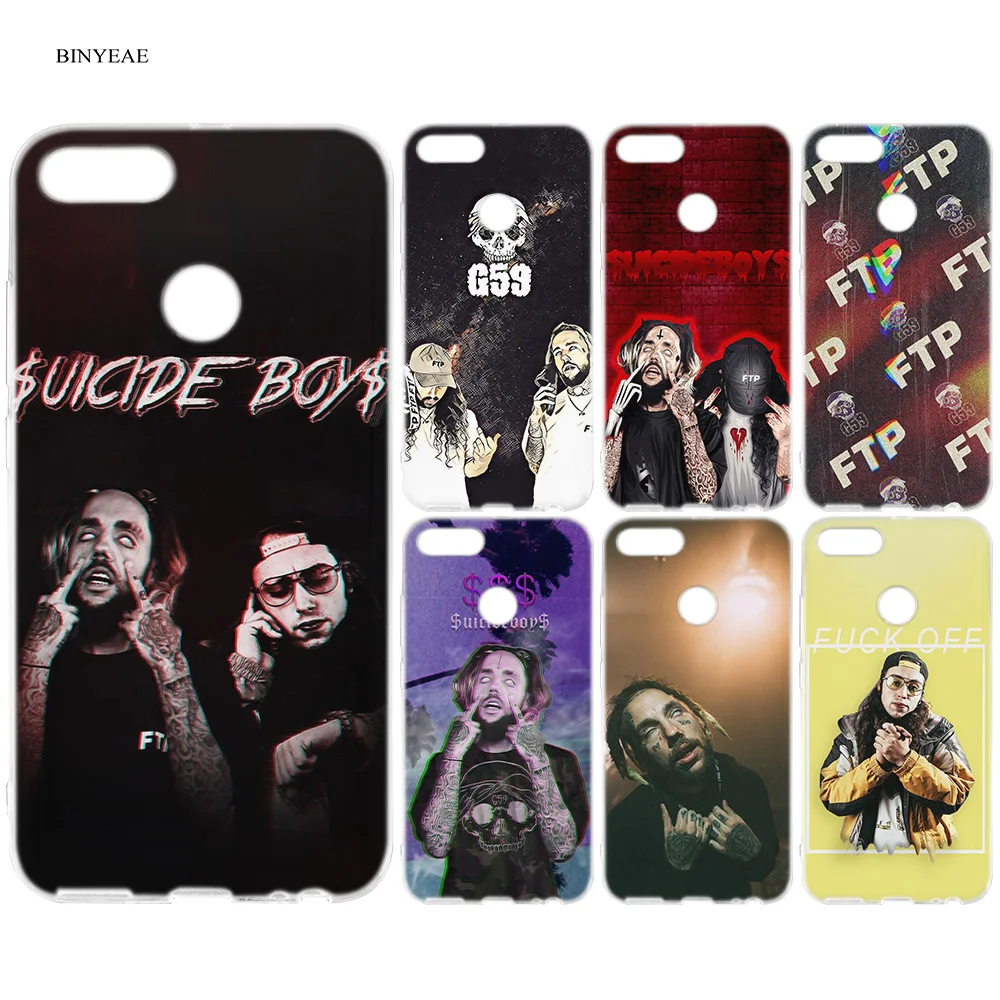 

BINYEAE Uicideboy Suicideboys FTP Pattern Silicone Case Cover for Xiaomi A1 A2 8 SE Redmi Note 4X 5 6 5A 6A S2 Pro Cover Coque
