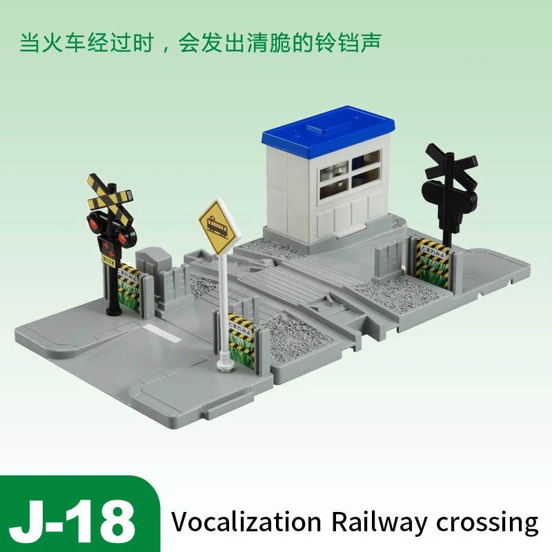 Takara Tomy Plarail Trackmaster пластиковые железнодорожные пути Запчасти Аксессуары кривой/прямой/блок/мост игрушки новые - Цвет: J18