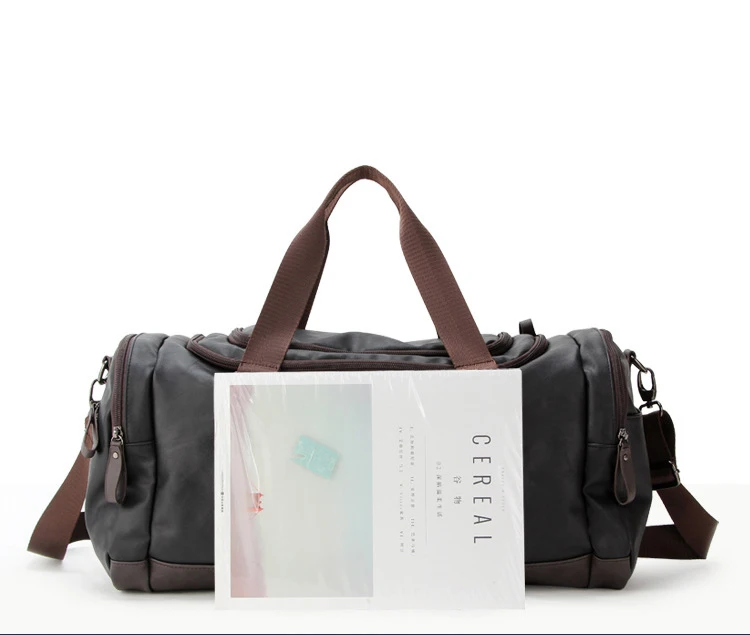 Водонепроницаемая Мужская спортивная сумка из искусственной кожи на плечо, спортивная сумка для фитнеса, сумка для путешествий