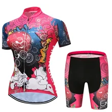 Летние велосипедные Джерси Наборы Женская велосипедная одежда велосипедный костюм, трико Ropa Ciclismo Велоспорт набор женский