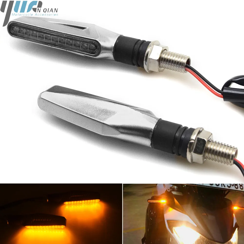 

Turn Signal Light Flexible Moto LED lights Universal brake light FOR SUZUKI GSXR1000 GSXR600 GSXR750 GSR400 GSR600 GSR750 honda