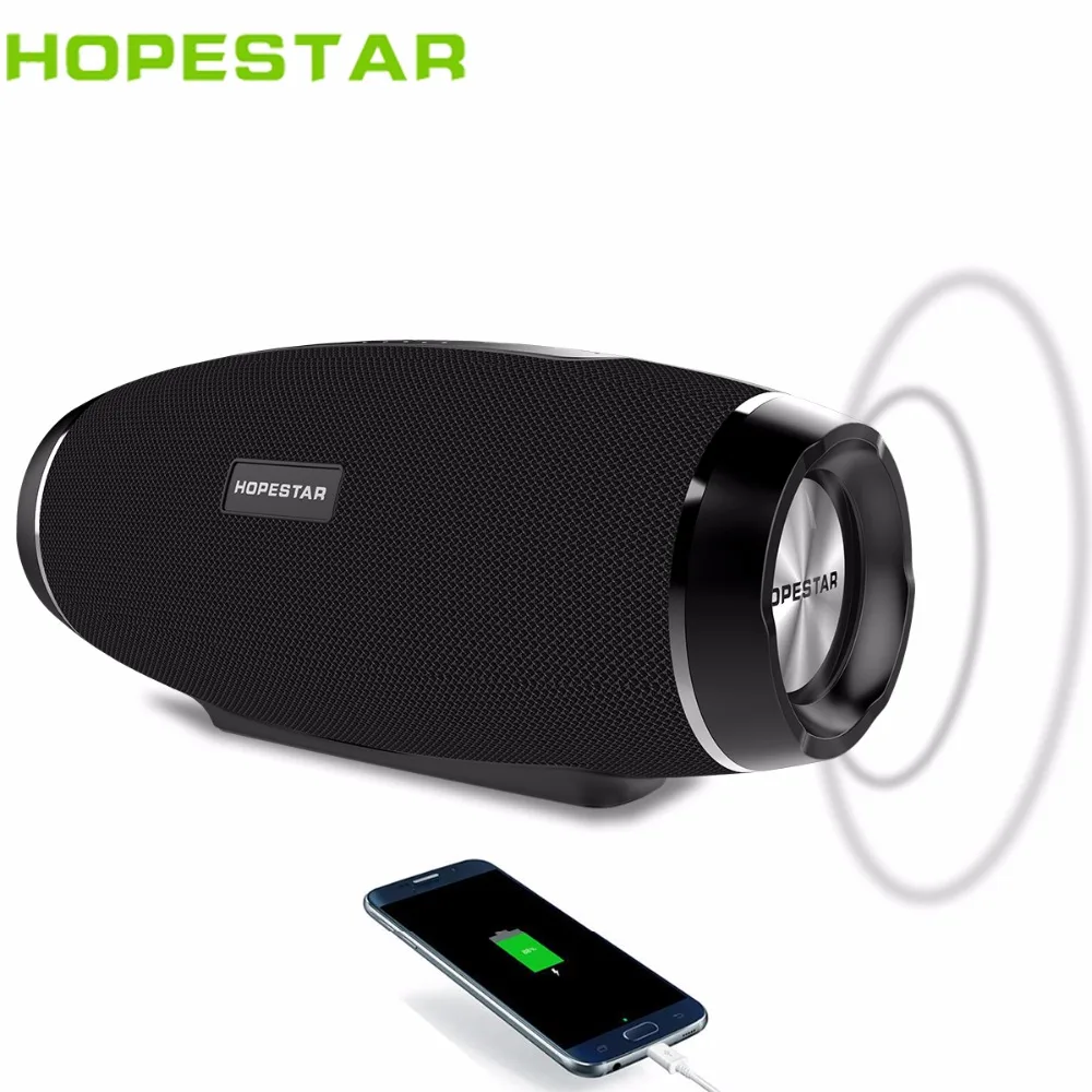 HOPESTAR H27 الرجبي سماعة لاسلكية تعمل بالبلوتوث المتكلم ستيريو مكبرات الصوت من ماء في الهواء الطلق مضخم صوت Mp3 لاعب tf usb fm راديو تجدد powerbank