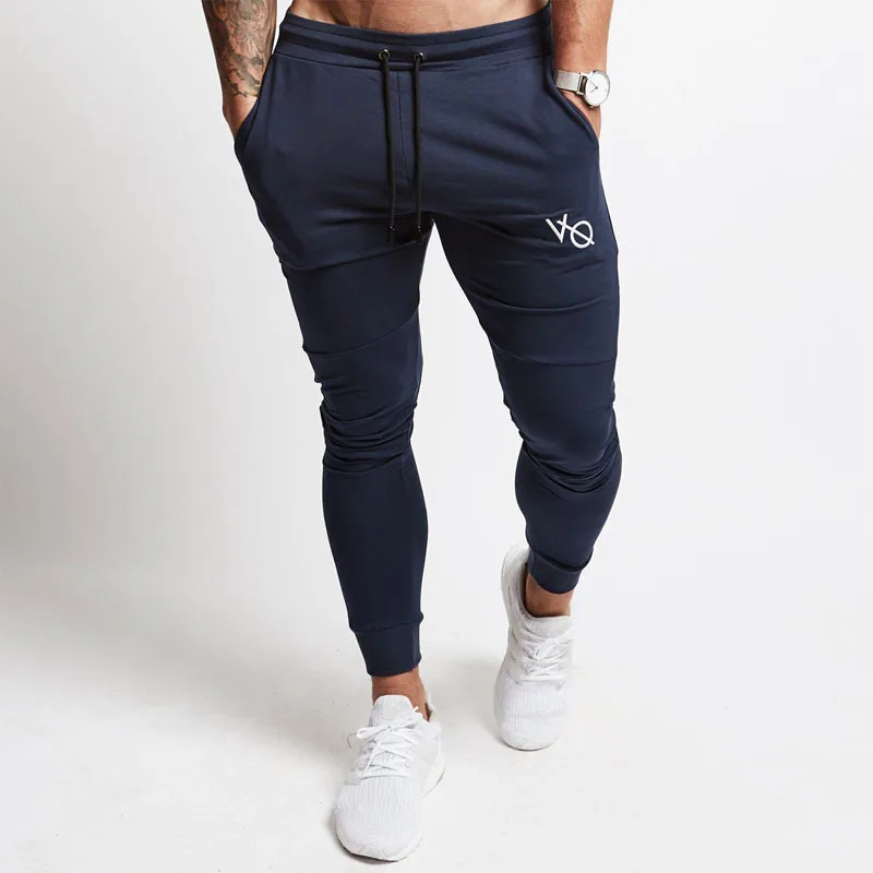 

Men Gym Fitness Bodybuilding Sweatpants Man Jogger Running Workout Training Trousers Pant Male 2018 Autumn New Cotton Slim Pants