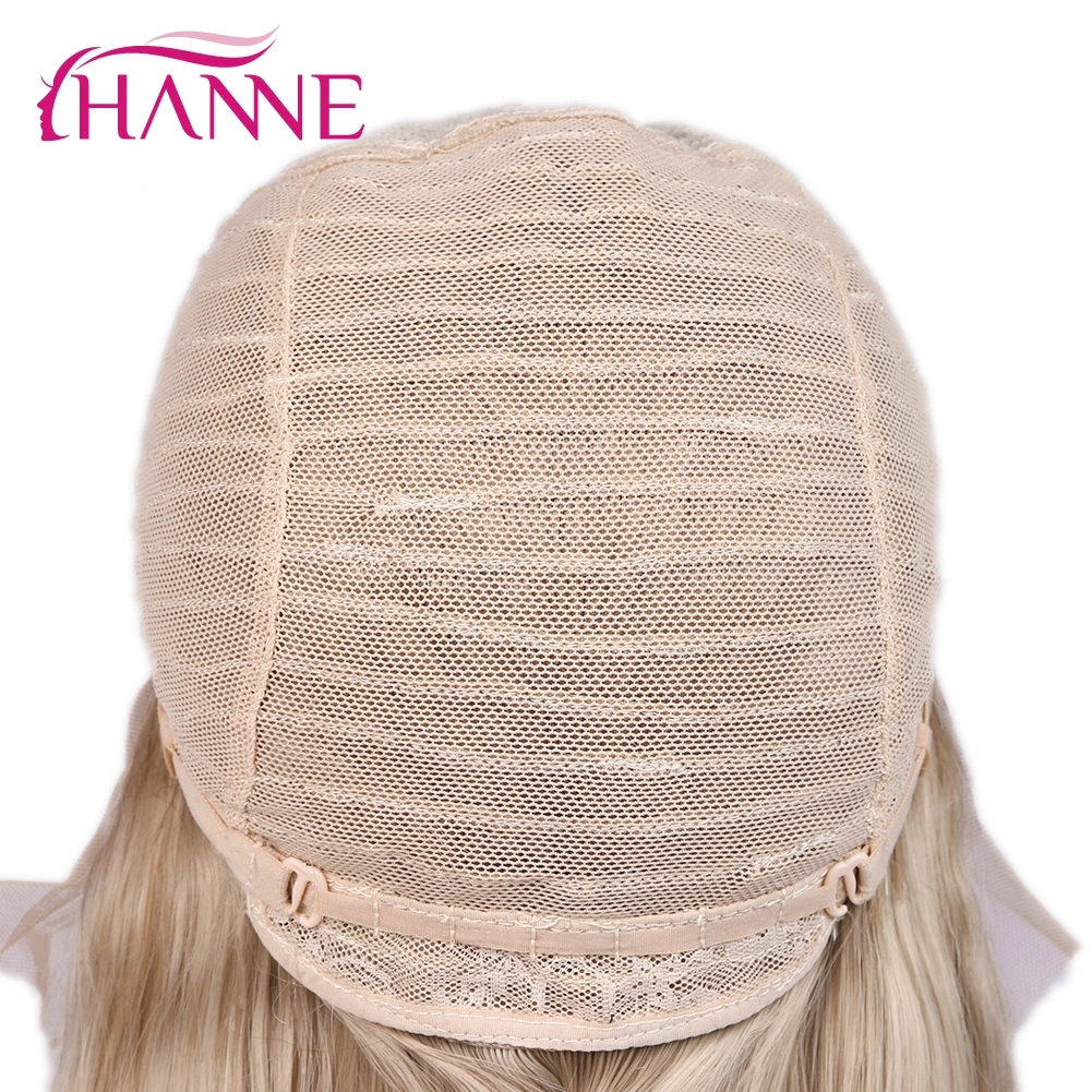 HANNE кружева спереди прямые светлые синтетические волосы парик высокой температуры волокна парик для изящных черных или белых женщин