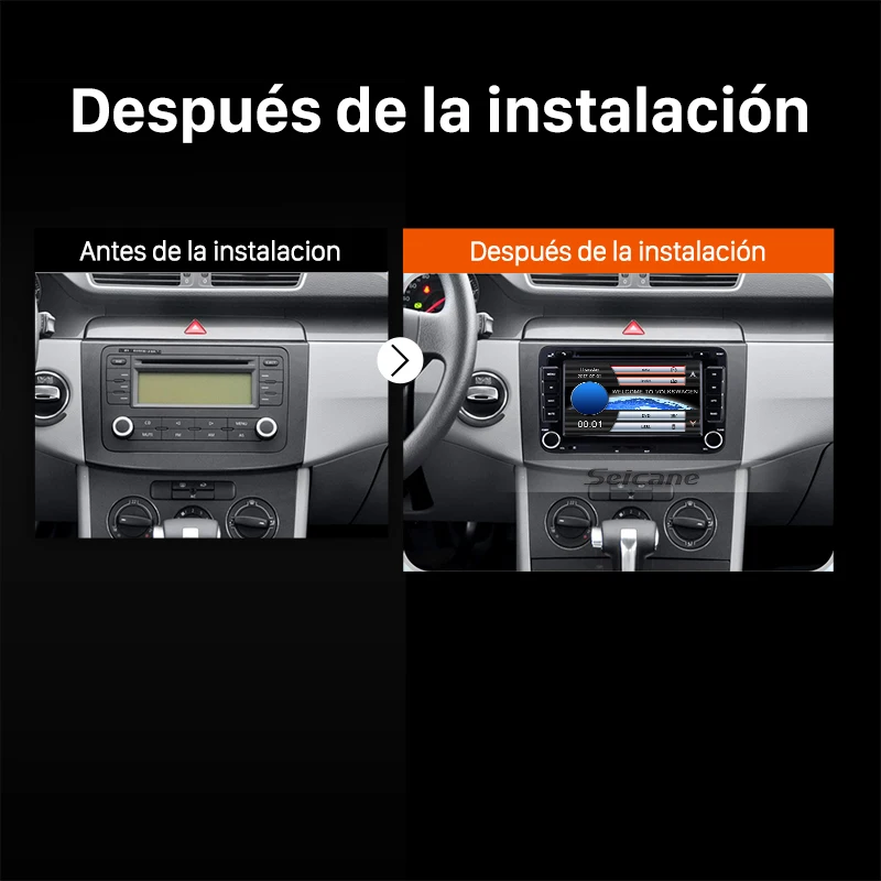 Sale 7" 2Din Car Radio CD DVD Multimedia Player GPS Navigation For Seat Toledo VW POLO PASSAT Transporter Sharan Skoda Rapid/Fabia 5