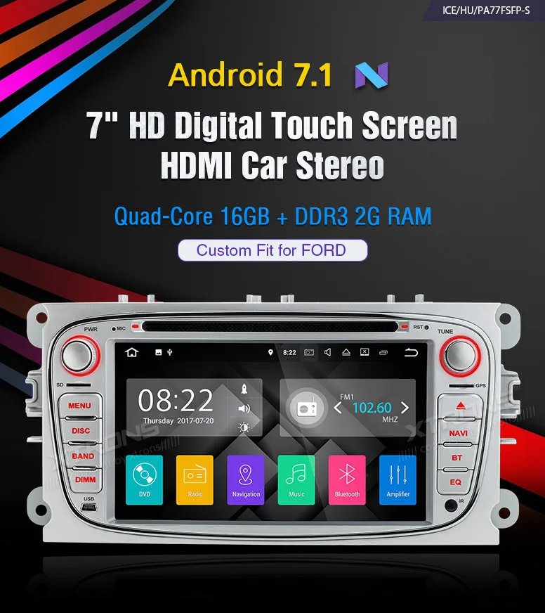 Best 2 Din 7" HD Android 7.1 Radio GPS HDMI Car DVD Player for Ford Galaxy II Kuga / Focus II C-Max S-Max 2008 2009 2010 2011 2 Best 2 Din 7" HD Android 7.1 Radio GPS HDMI Car DVD Player for Ford Galaxy II Kuga / Focus II C-Max S-Max 2008 2009 2010 2011 2