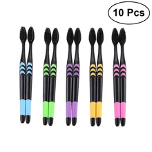 10 шт Мягкая зубная щетка Comfortabele зубная щетка эффективная зубная расческа зубная щетка с напылением из бамбукового угля зубная щетка