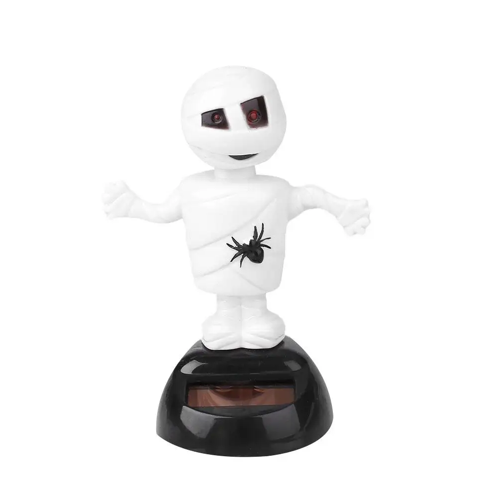 

Halloween Car Decor Solar Powered Swing Pumpkin Skull Mummy Dancer Doll Toy