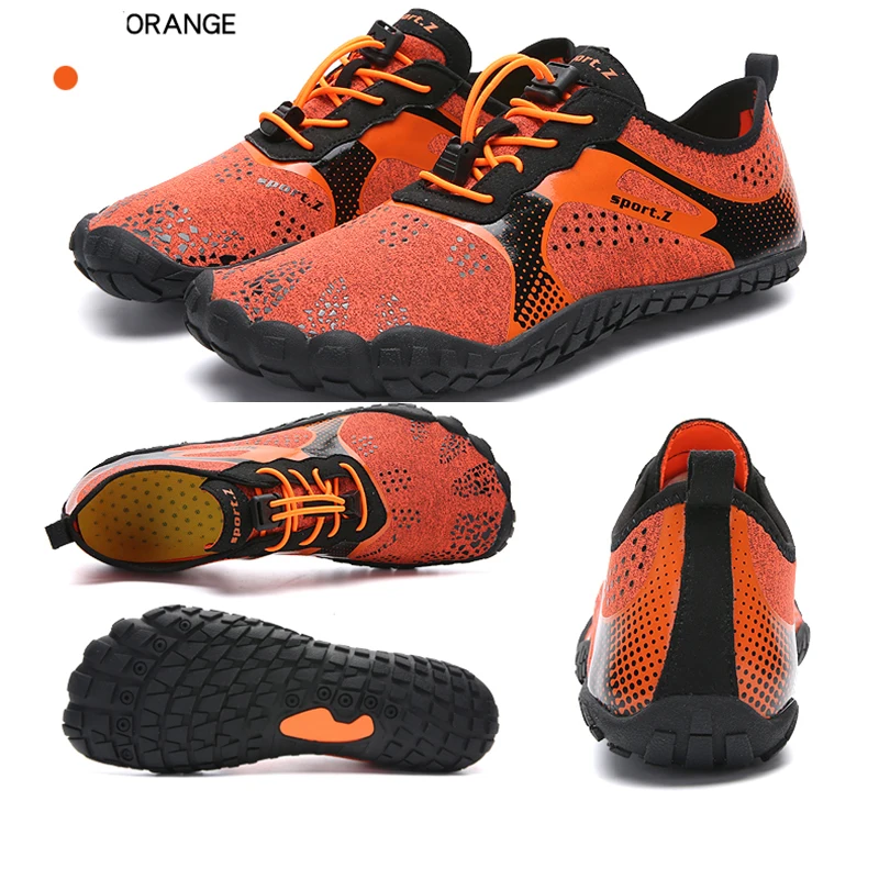  Mens Barefoot Five Fingers Shoes Summer Running Shoes for Men Outdoor Lightweight Quick Aqua Shoes 