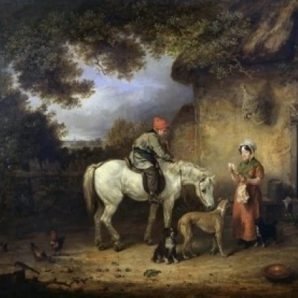 The Post Boy - Detail Edmund Bristow (1787-1876 British) Poster Print (24 x 36)