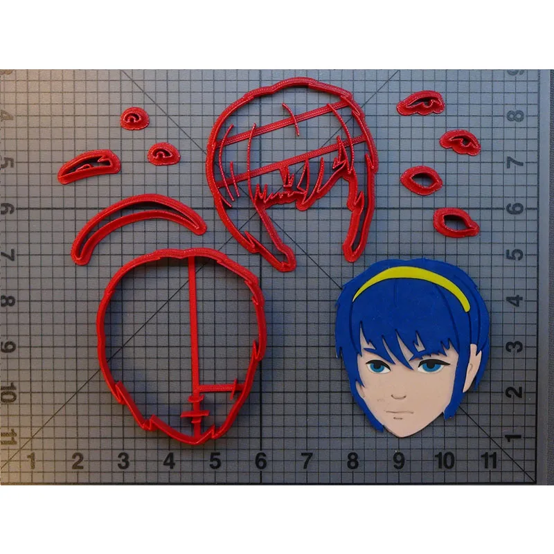 Fire Emblem Marth Cookie Cutter set Fondant Cupcake Top Custom Made 3D Printed Cake Decorating Tool Molds | Дом и сад