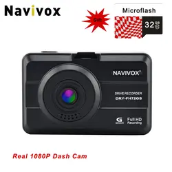 Navivox HD 1080 P 2,5 "дисплей фронтальная камера Цифровое видео цифровой видеорегистратор для автомобиля камера AIT8427 ночная версия g-сенсор