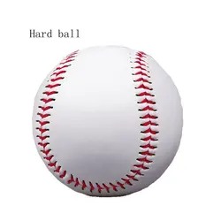 1 шт. 9 "ручной работы белый бейсбольный Софтбол упражнения, тренировка тренировочный из поливинил хлорида нейтральный и Hardball Спорт ручная