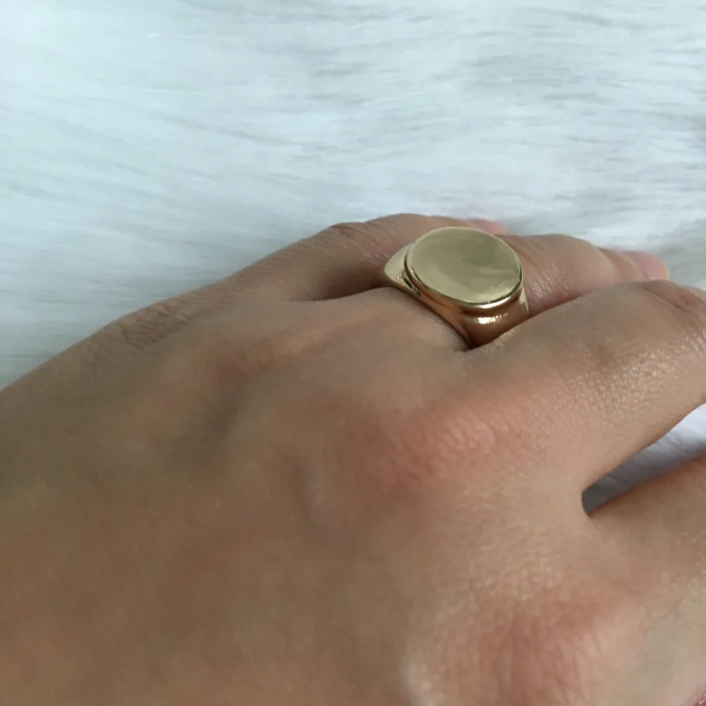 Модное ювелирное Золотое серебряное покрытие круглое кольцо для женщин и девушек
