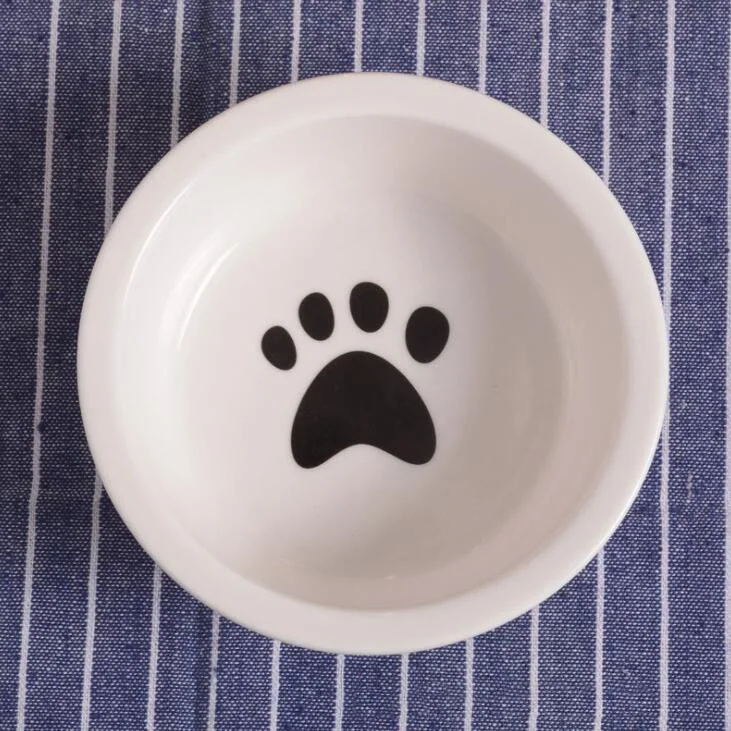 TECHOME новые милые узоры керамическая миска для домашних животных милая миска для кошек миска для воды миска для собак питейная чашка для еды Круглая Керамическая миски-кормушки