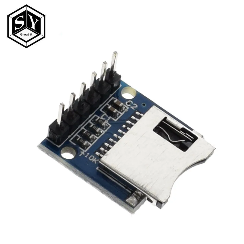 

1PCS Great IT Micro SD Storage Expansion Board Mini Micro SD TF Card Memory Shield Module With Pins ARM AVR