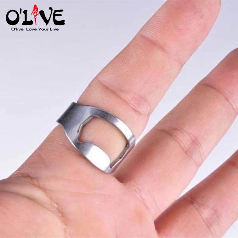 

Stainless Steel Wine Opener Ring Beer Bottle Opener Ring For Men Ring opener Bar Tools Accessories High Quality