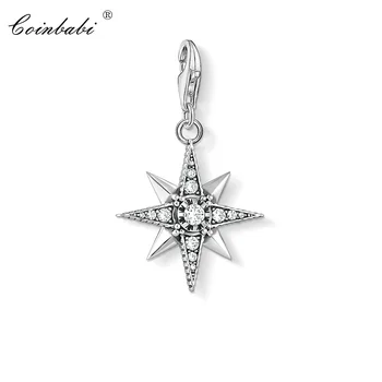 

Charm Pendant Royalty Star,2019 Fashion Jewelry Vintage Real Authentic 925 Sterling Silver Gift For Women Girls Fit Bracelet