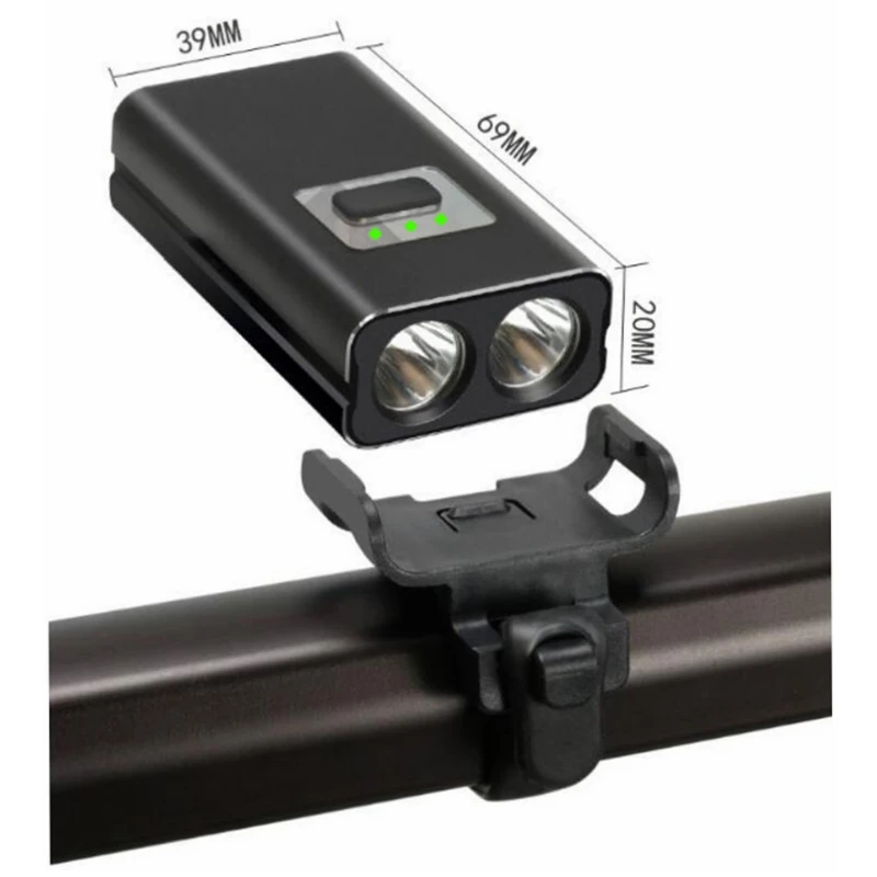 Best BATFOX Bicycle Light  2*T6 LED bike front light usb rechargeable bicycle 6 model waterproof cycling lights led bike Accessory 5