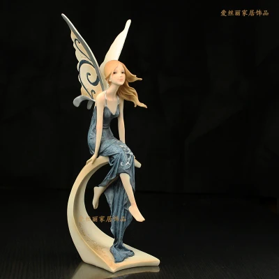 Seated fairies table fairy decoration Lang love their mother and children Mother retro crafts decorative pieces sculptures room Seated fairies table fairy decoration Lang love their mother and children Mother retro crafts decorative pieces sculptures room