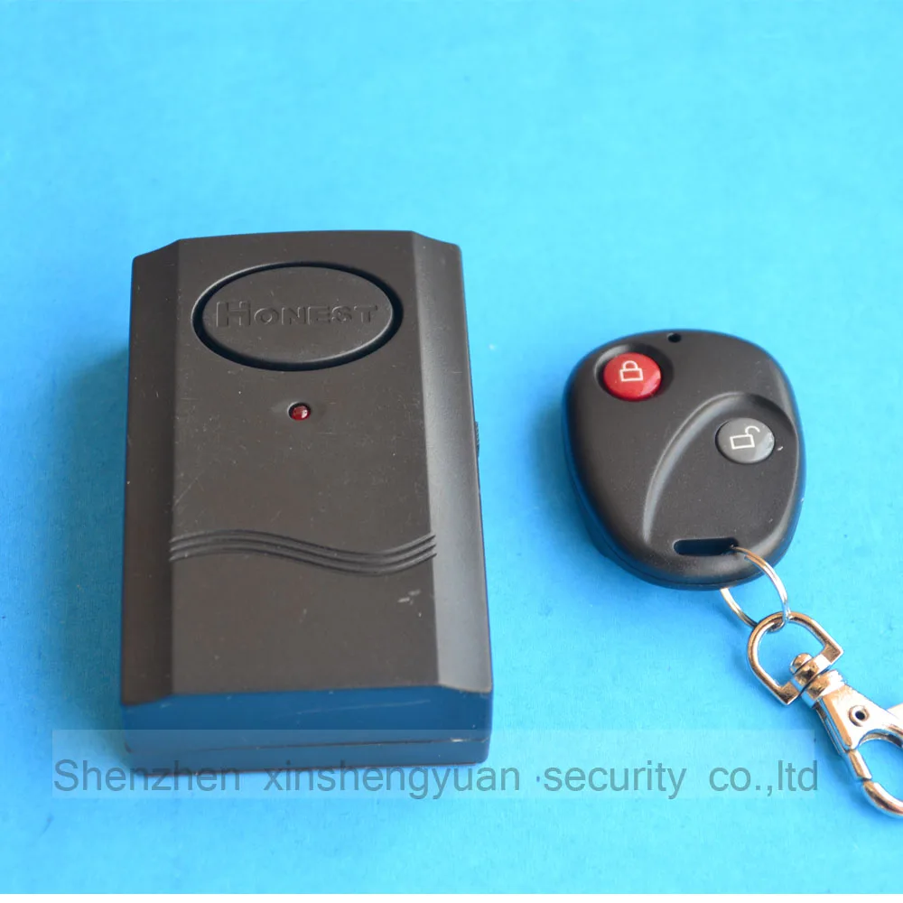 

Wireless 120dB Vibration Alarm with Remote Control for Door Window Detector Anti-Burglar Theft Alarm System for Indoor Safety