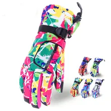 Профессиональные женские и мужские лыжные перчатки, нескользящие перчатки для сноуборда, снегохода, езды на мотоцикле, теплые ветрозащитные непромокаемые перчатки