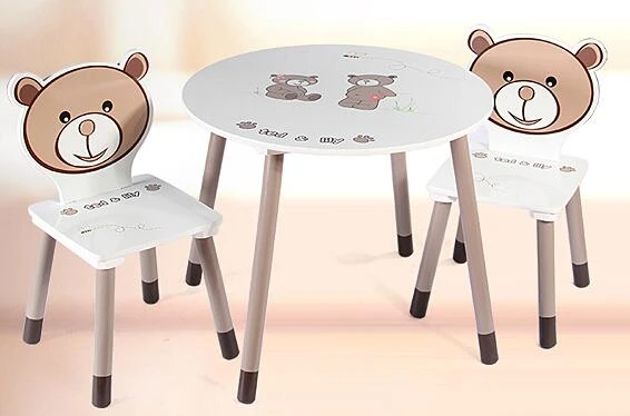 children's solid wood table and chairs