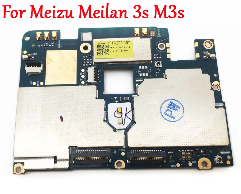 

Original Full Work Unlock Motherboard For Meizu Meilan 3s M3s 16GB/32GB Logic Circuit Electronic Panel Tested