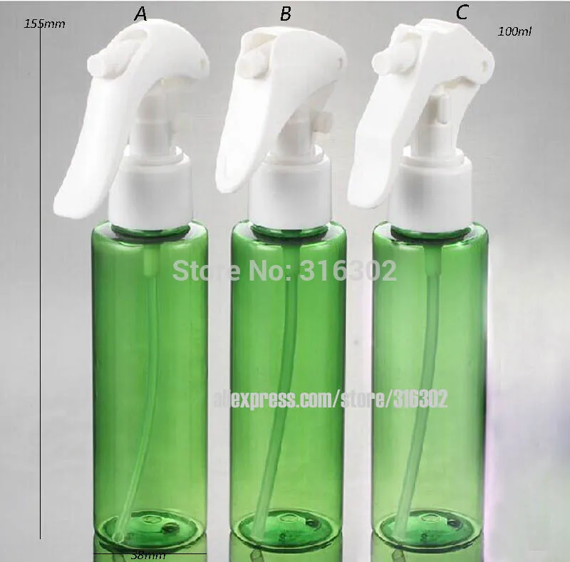 20 x 100ml trigger top PET Air freshener Bottle 100ml Green Water