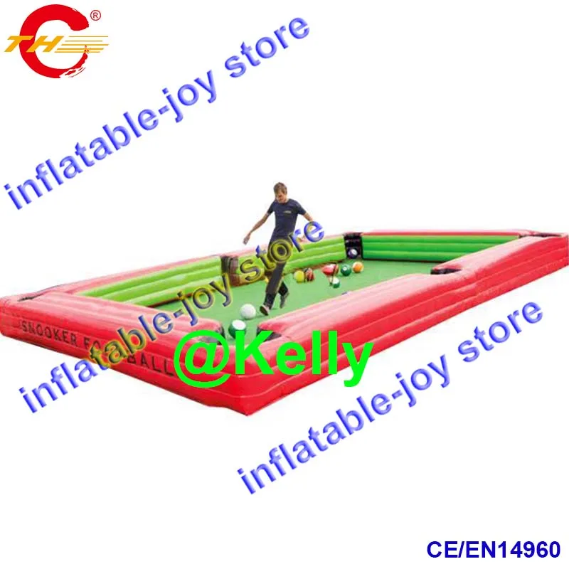 8x5m/10x5m/12x6m free shipping inflatable snooker game for sale