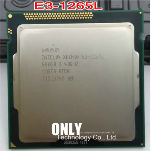 ЦП Xeon E3-1265L 2,4 ГГц 45 Вт LGA1155 E3 1265L процессор для hp microserver8 Gen8 лучше, чем E3-1260L