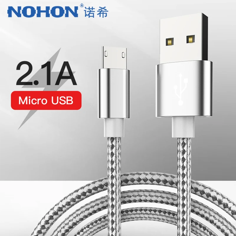 NOHON Micro USB кабель для зарядки и передачи данных Samsung Galaxy S7 S6 Huawei Xiaomi 1M Android быстрой