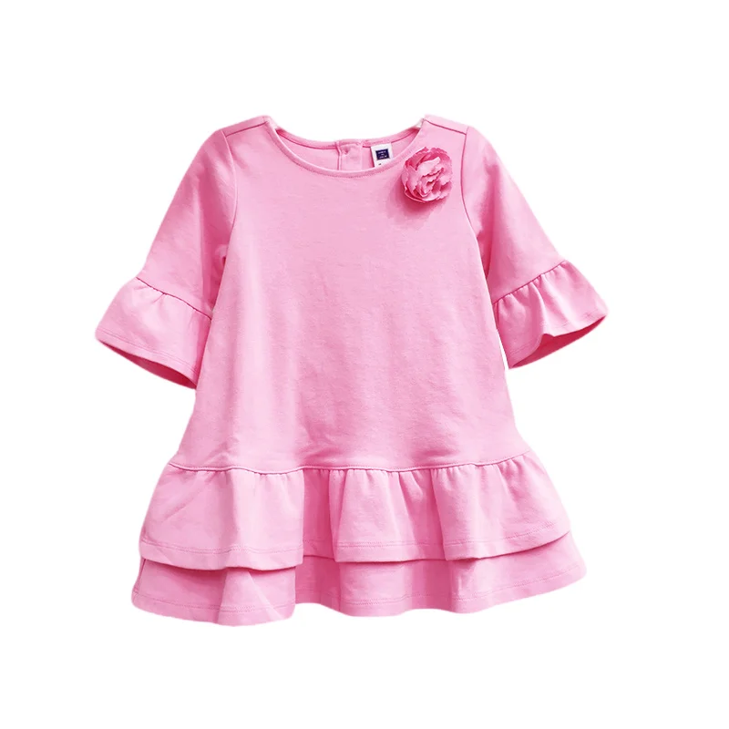

Baby girl dress pure color princess wind girl baby dress